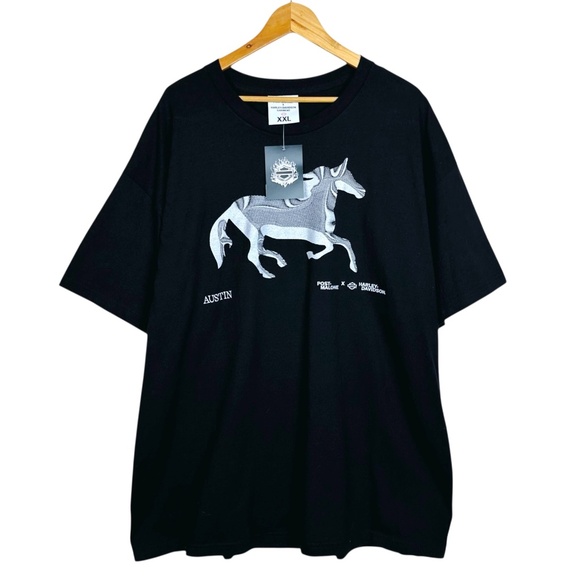 Post Malone X Harley Davidson Austin Chrome Horse Limited Edition T-shirt XXL - Picture 3 of 9
